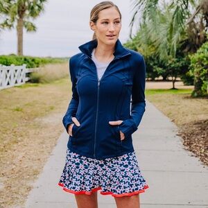 40 Lime Floral Athletic Skort